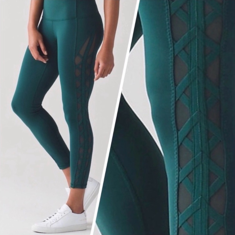 Lululemon athletica Green High Rise Rhythm Leggings